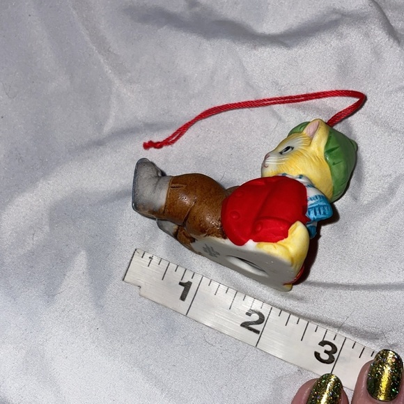 Kitty Cucumber Vintage Holiday Christmas Cat Ice Skater Ornament 1985 - Picture 12 of 12